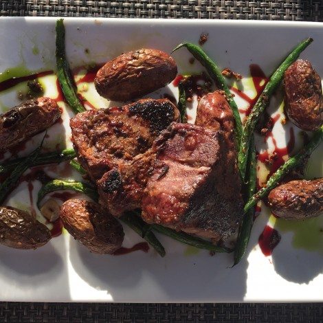 Lamb Chops with Fingerling Potatoes and Green Beans C St BIstro