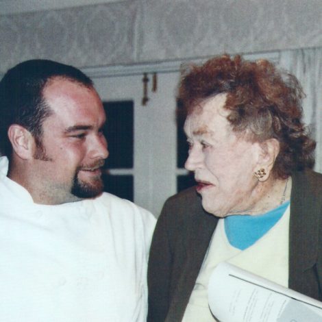 picture of C St Bistro owner / Head Chef Paul Becking and Julia Child